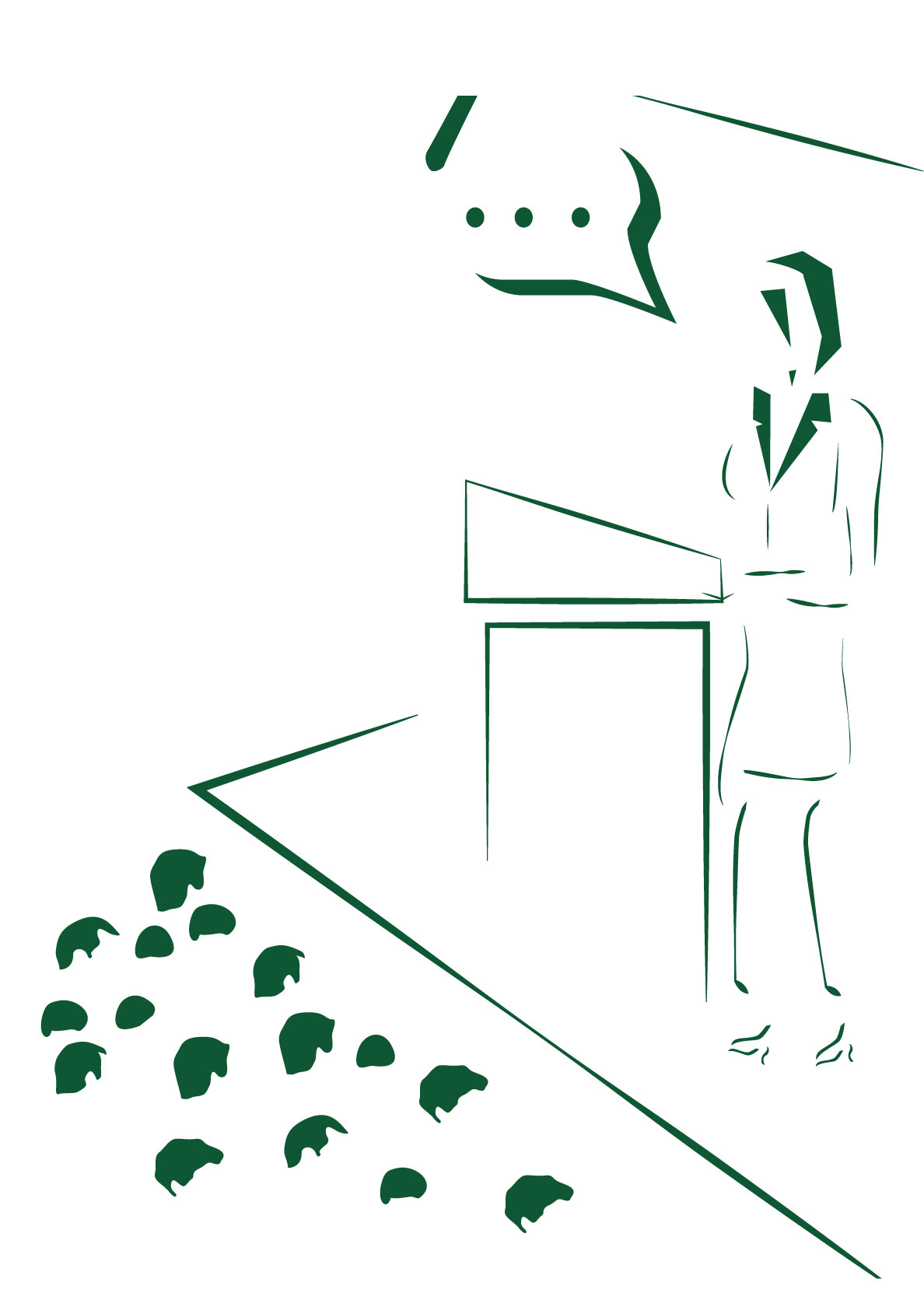 Iteration of thinker illustration